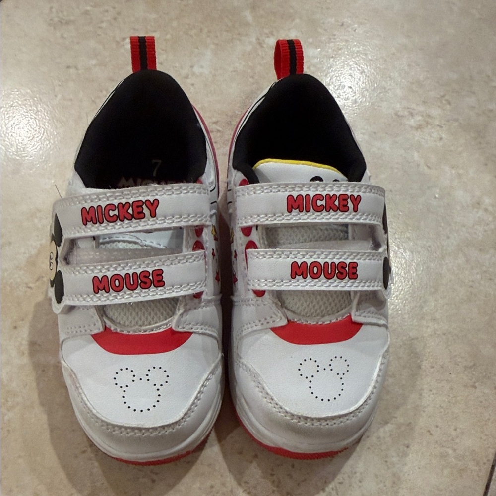 Disney Mickey Mouse Kids Sneakers - White and Red